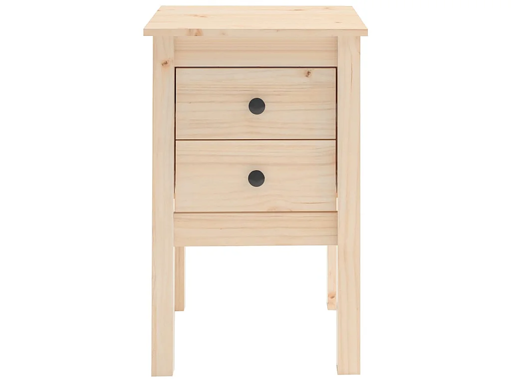 2er-Set Nachttische Nachtschrank 40x35x61,5 cm Massivholz Kiefer -RN51543