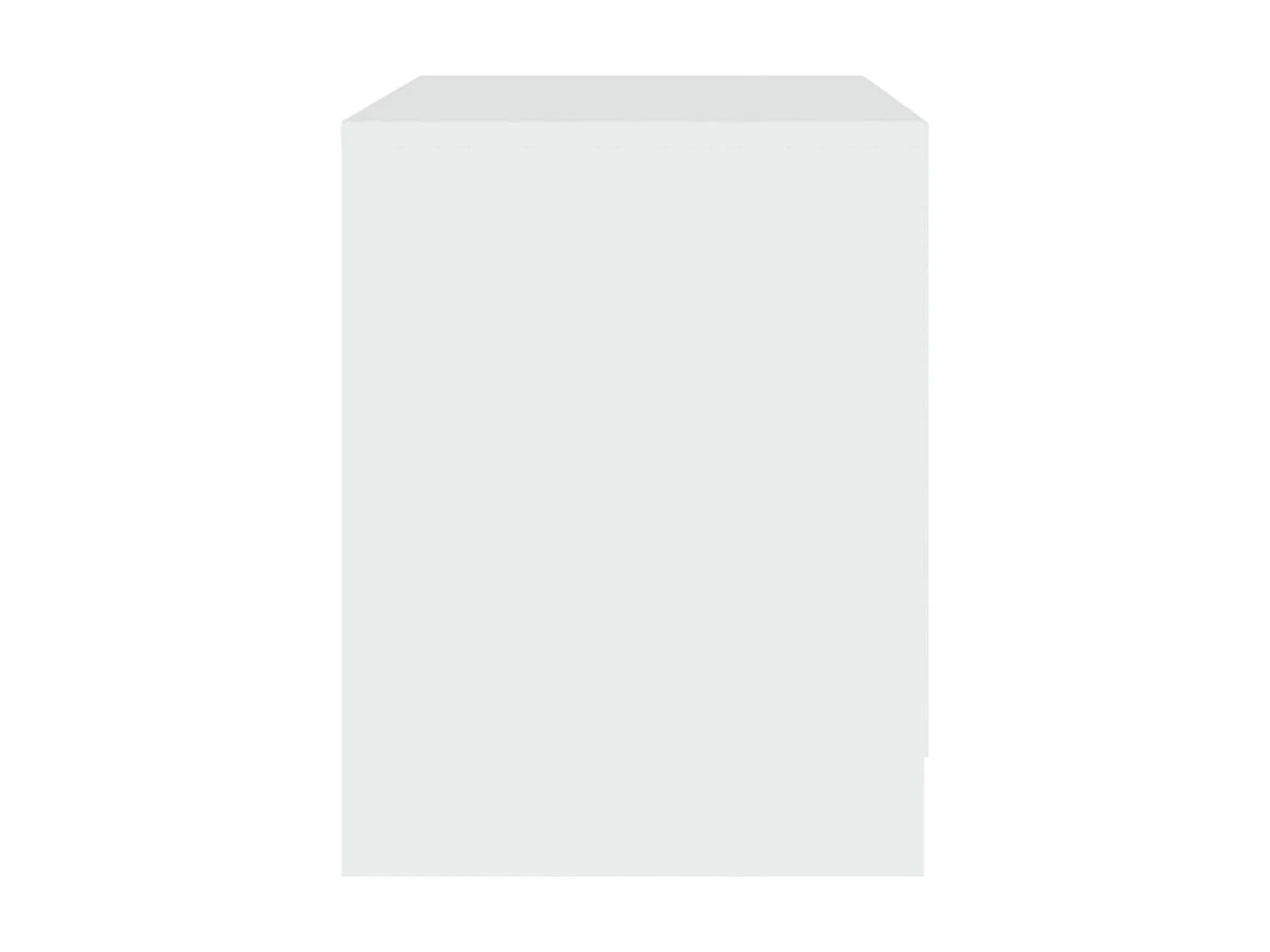 2er-Set Nachttische Nachtschrank Weiß 45x34,5x44,5 cm Holzwerkstoff -RN87244