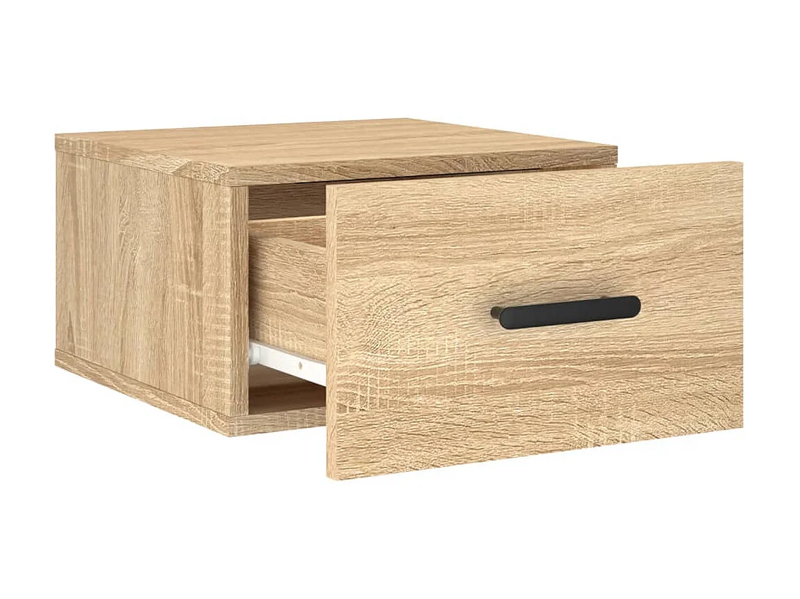 2er-Set Wand-Nachttische Nachtschrank Sonoma-Eiche 35x35x20 cm -RN94193