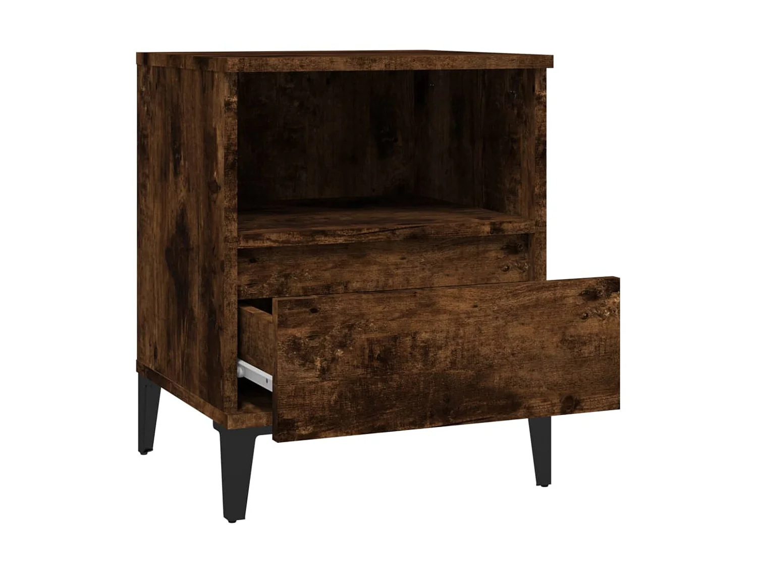 Nachttisch Nachtschrank Räuchereiche 40x35x50 cm -RN89371