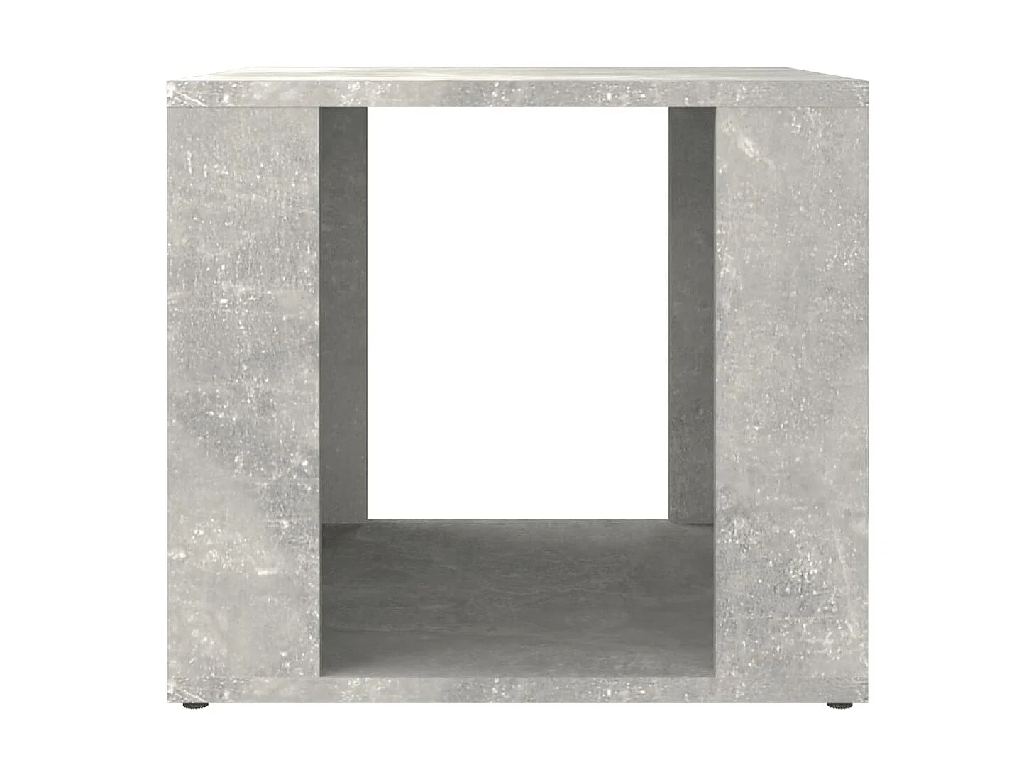 Nachttisch Betongrau Nachtschrank 41x40x36 cm Holzwerkstoff -RN22409