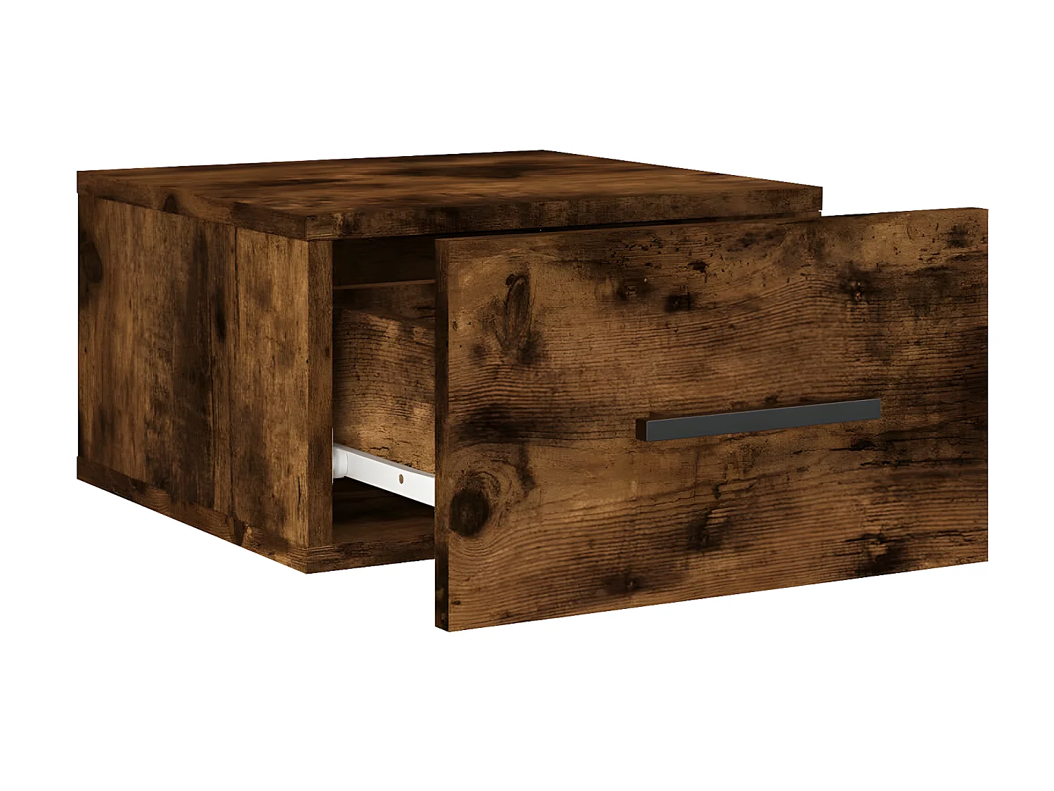 Wand-Nachttisch Nachtschrank Räuchereiche 35x35x20 cm -RN63301