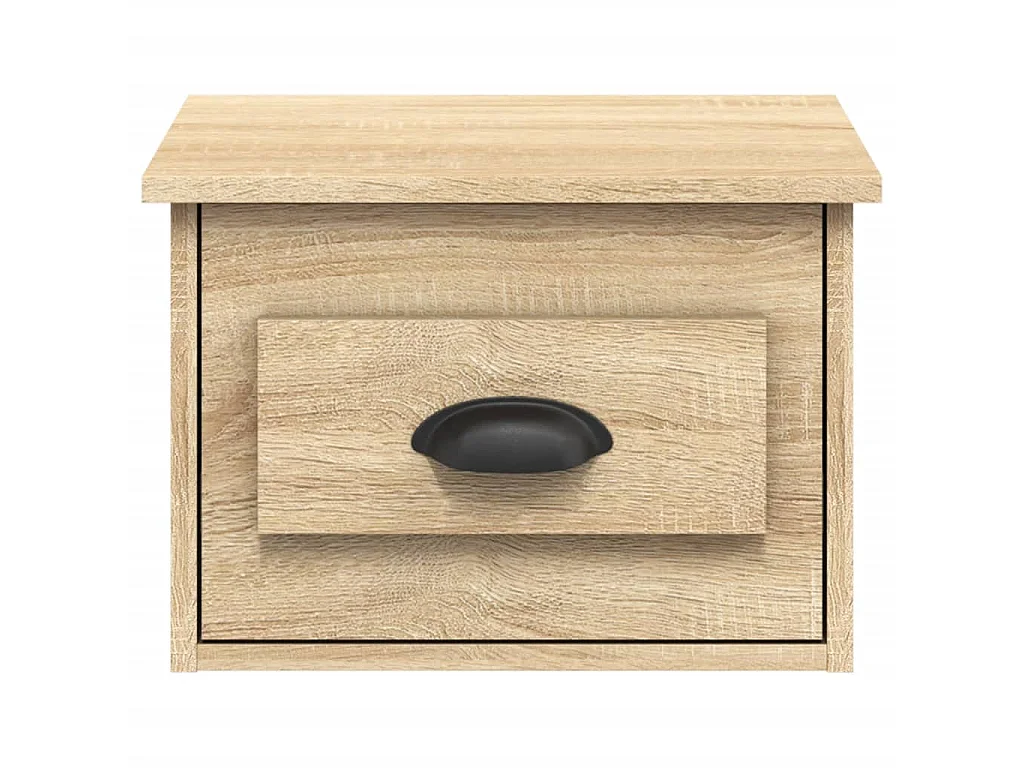 2er-Set Wand-Nachttische Nachtschrank Sonoma-Eiche 41,5x36x28 cm -RN39184