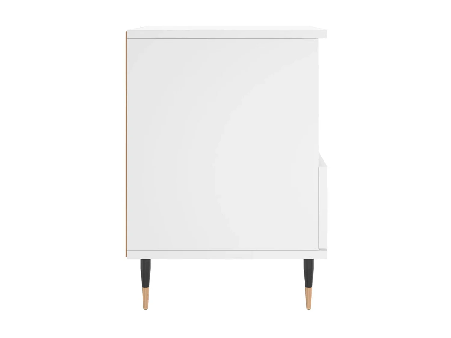 Nachttisch Nachtschrank Weiß 40x35x50 cm Holzwerkstoff -RN74373