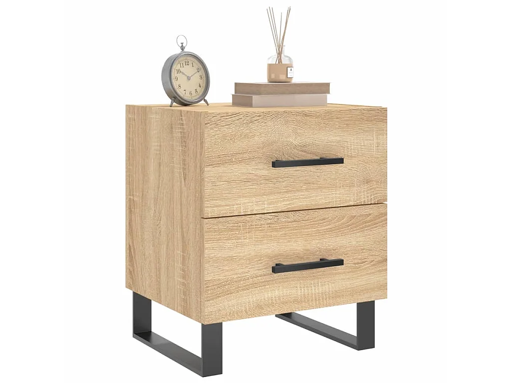 Nachttisch Nachtschrank Sonoma-Eiche 40x35x47,5 cm Holzwerkstoff -RN61405