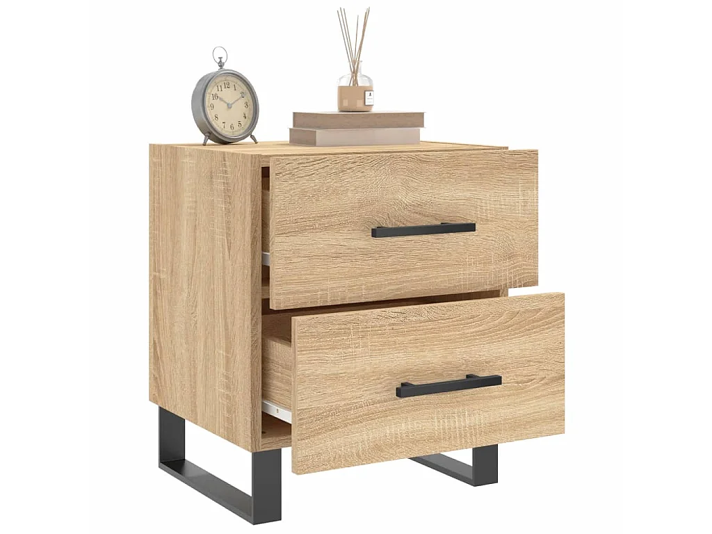Nachttisch Nachtschrank Sonoma-Eiche 40x35x47,5 cm Holzwerkstoff -RN61405