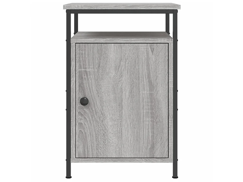 2er-Set Nachttische Nachtschrank Grau Sonoma 40x42x60 cm Holzwerkstoff -RN58483