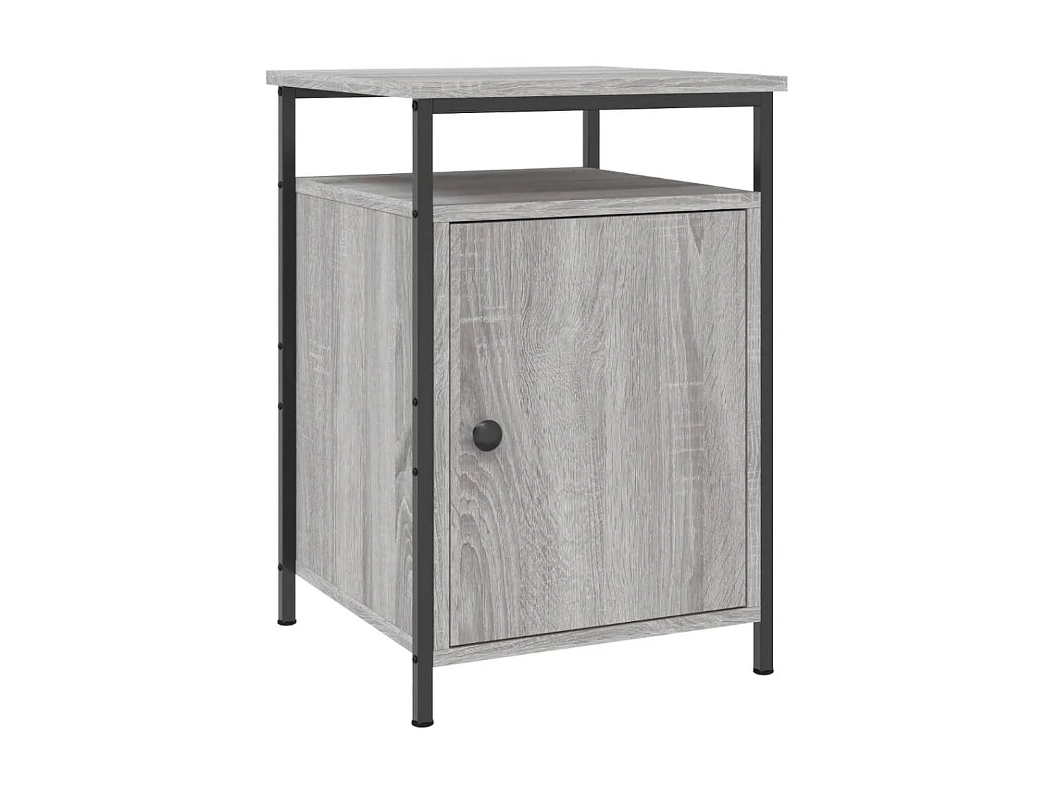 2er-Set Nachttische Nachtschrank Grau Sonoma 40x42x60 cm Holzwerkstoff -RN58483