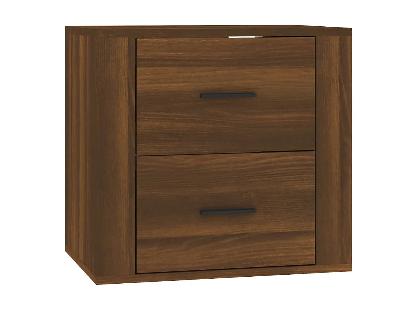 Wand-Nachttisch Nachtschrank Braun Eichen-Optik 50x36x47 cm -RN49263