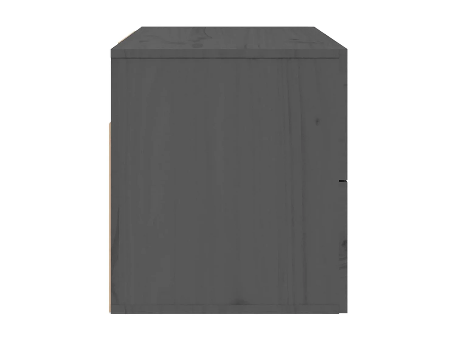 Wand-Nachttisch Grau Nachtschrank 50x36x40 cm -RN32684