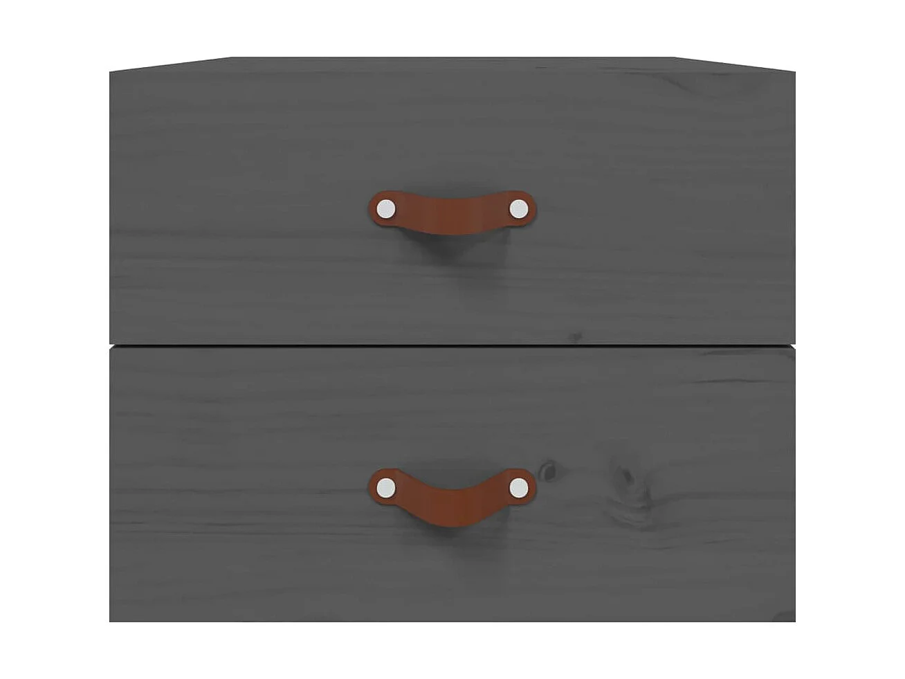 Wand-Nachttisch Grau Nachtschrank 50x36x40 cm -RN32684