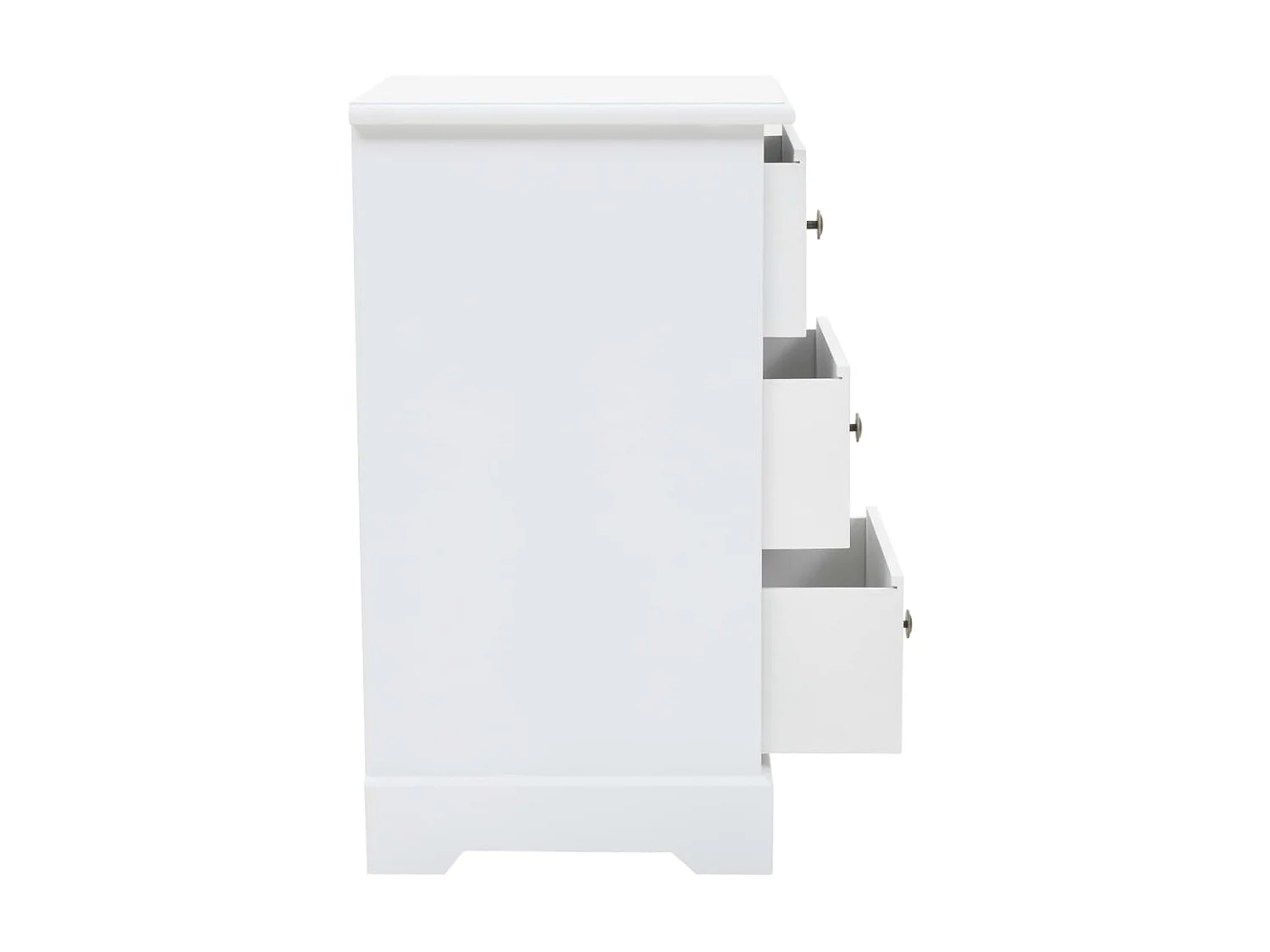 Nachttisch Nachtschrank MDF und Kiefernholz 35 x 32 x 59 cm -RN58084