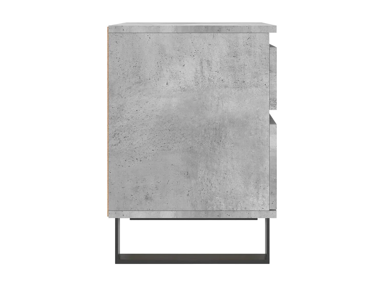 Nachttisch Betongrau Nachtschrank 40x35x50 cm Holzwerkstoff -RN27118