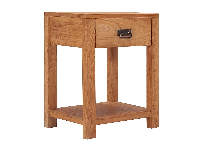 Nachttisch Nachtschrank 35x35x50 cm Massivholz Teak -RN27243