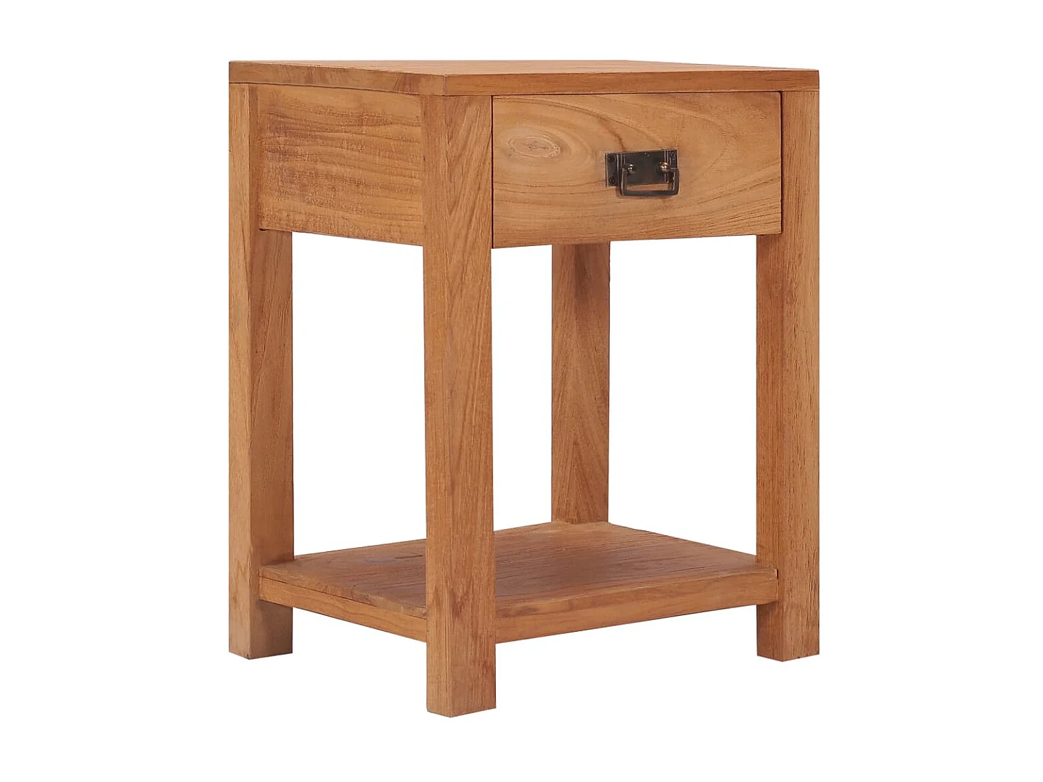Nachttisch Nachtschrank 35x35x50 cm Massivholz Teak -RN27243