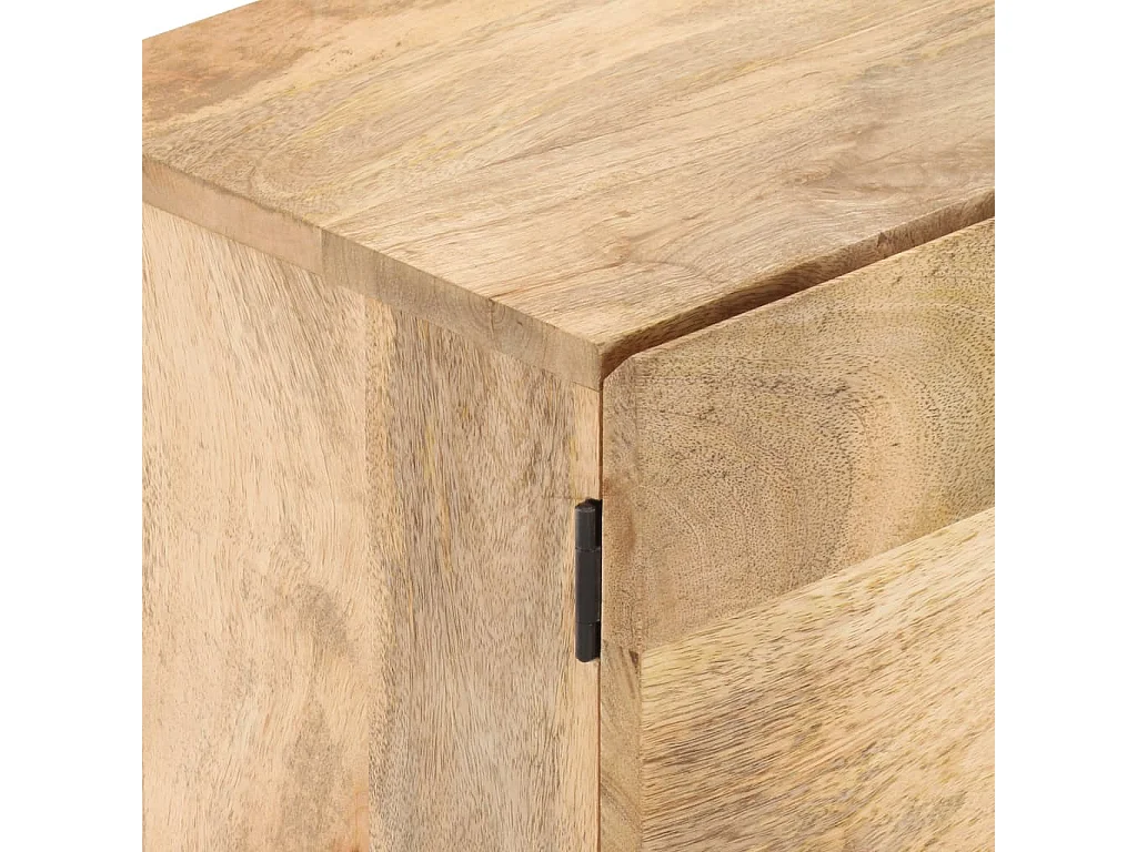 Nachttisch Nachtschrank 40x30x51 cm Mango Massivholz -RN82784