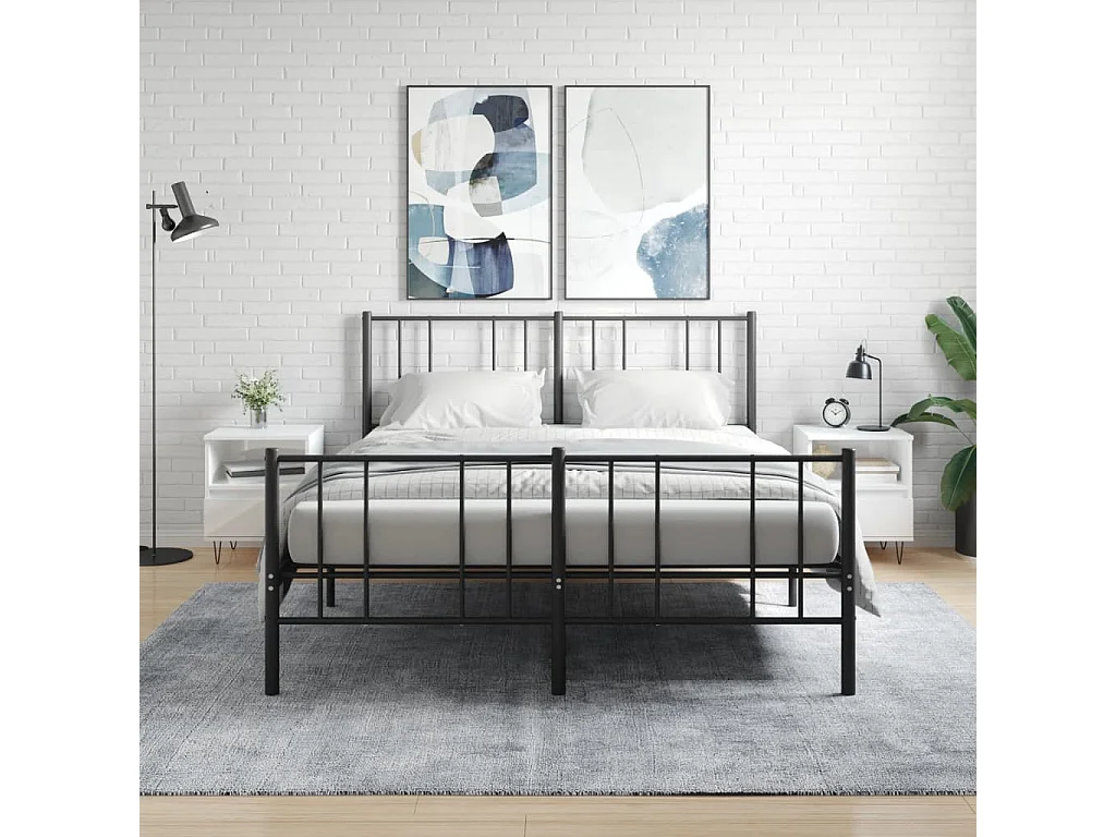 2er-Set Nachttische Nachtschrank Hochglanz-Weiß 40x35x50 cm Holzwerkstoff -RN92221