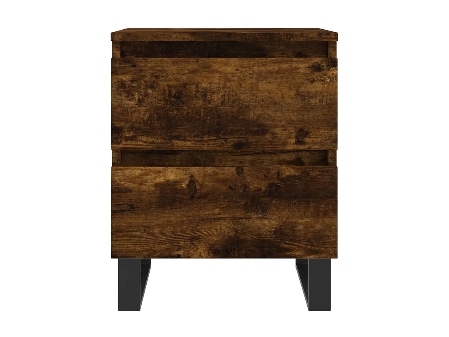 Nachttisch Nachtschrank Räuchereiche 40x35x50 cm Holzwerkstoff -RN82623