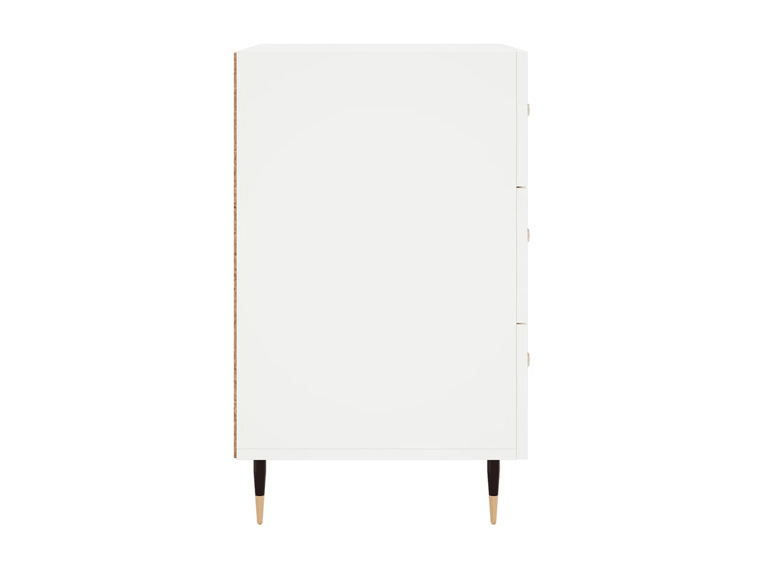 Nachttisch Nachtschrank Weiß 40x40x66 cm Holzwerkstoff -RN12798