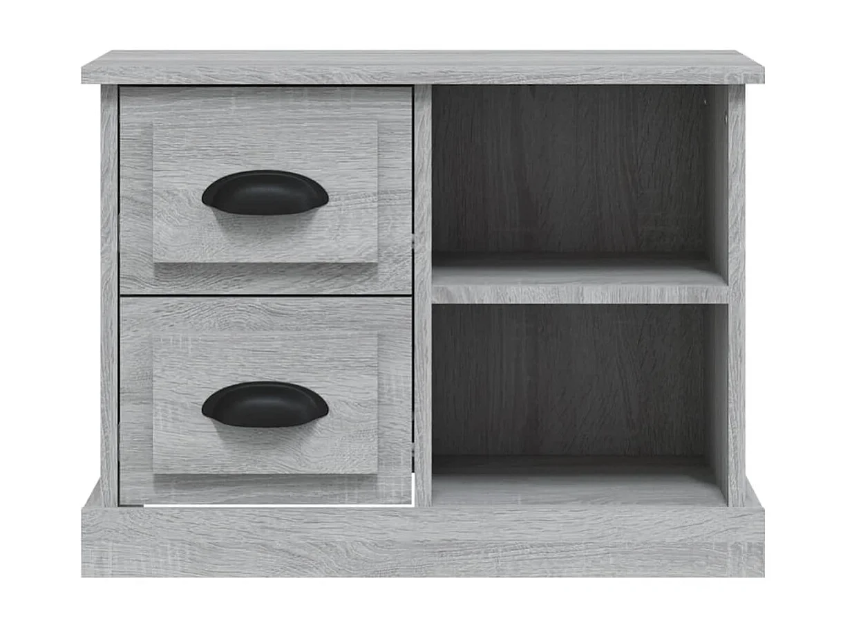 Nachttisch Grau Nachtschrank Sonoma 60x35,5x45 cm -RN66778
