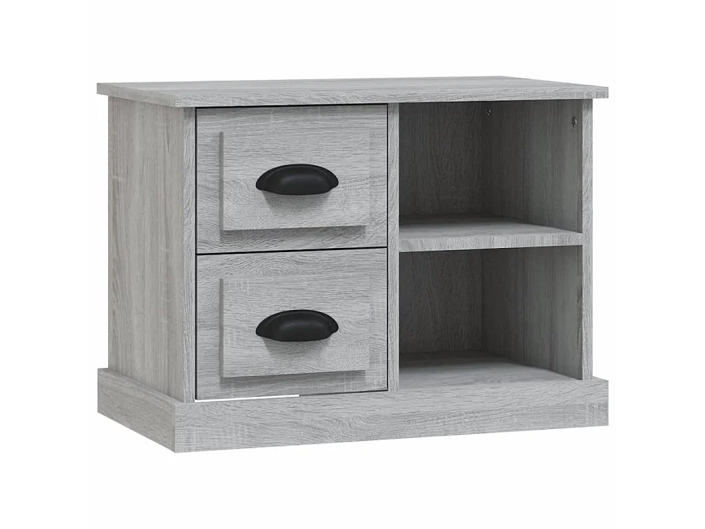 Nachttisch Grau Nachtschrank Sonoma 60x35,5x45 cm -RN66778