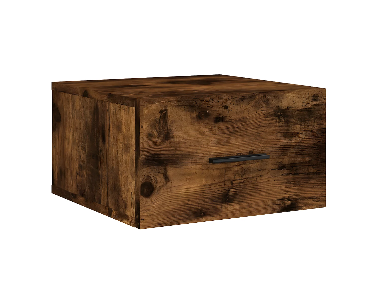 Wand-Nachttisch Nachtschrank Räuchereiche 35x35x20 cm -RN76096
