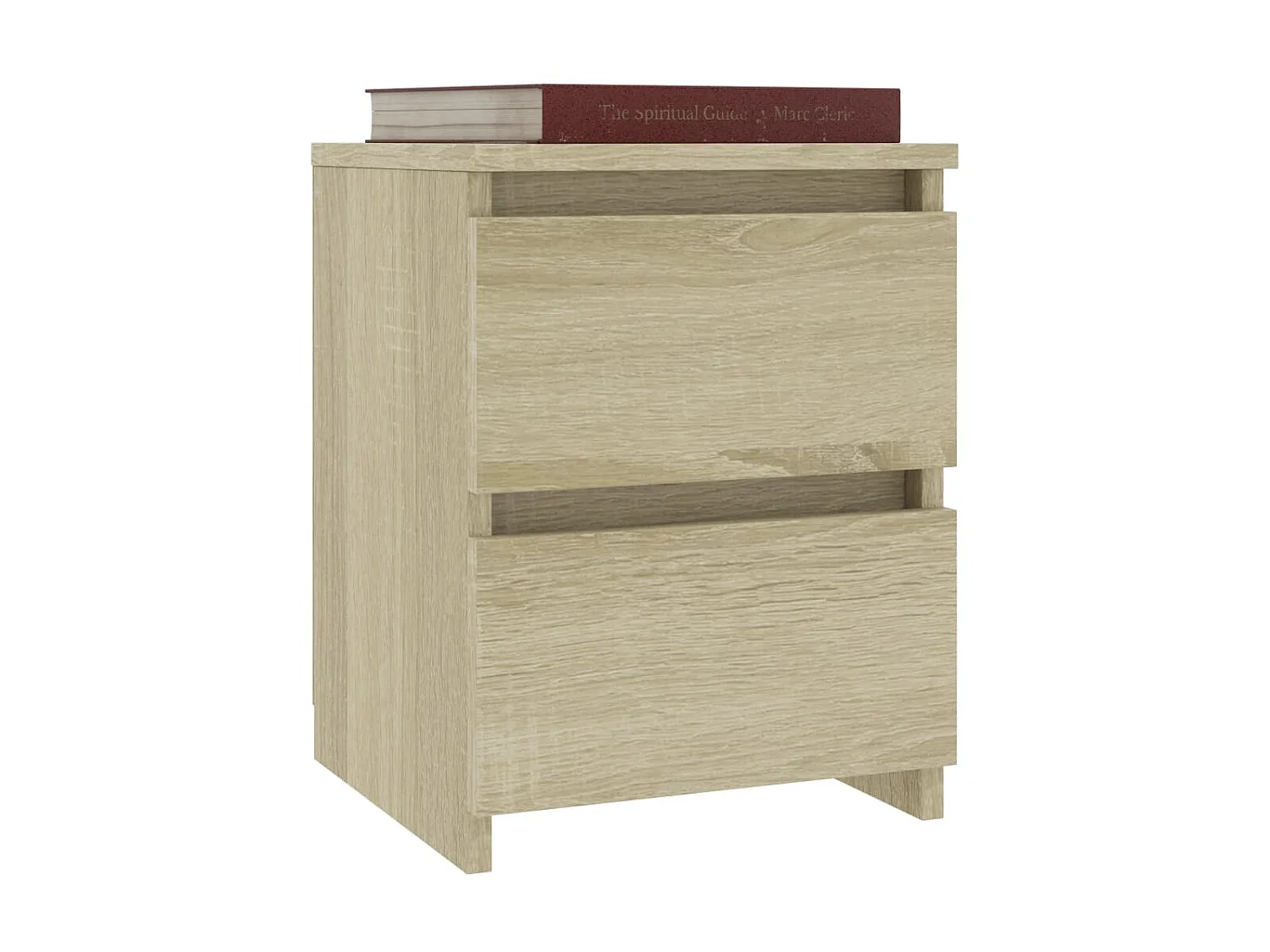 2er-Set Nachttische Nachtschrank Sonoma-Eiche 30x30x40 cm Holzwerkstoff -RN50180