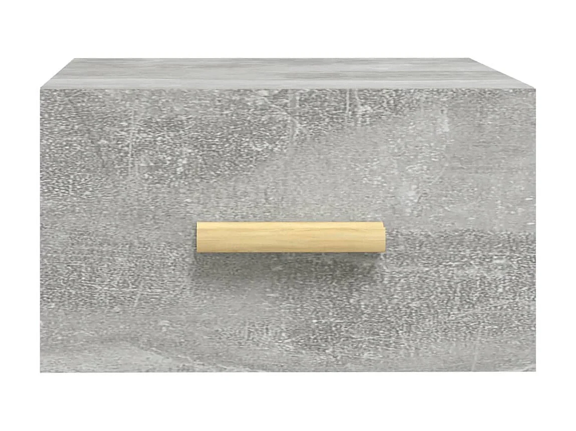 2er-Set Wand-Nachttische Nachtschrank Betongrau 35x35x20 cm -RN99654
