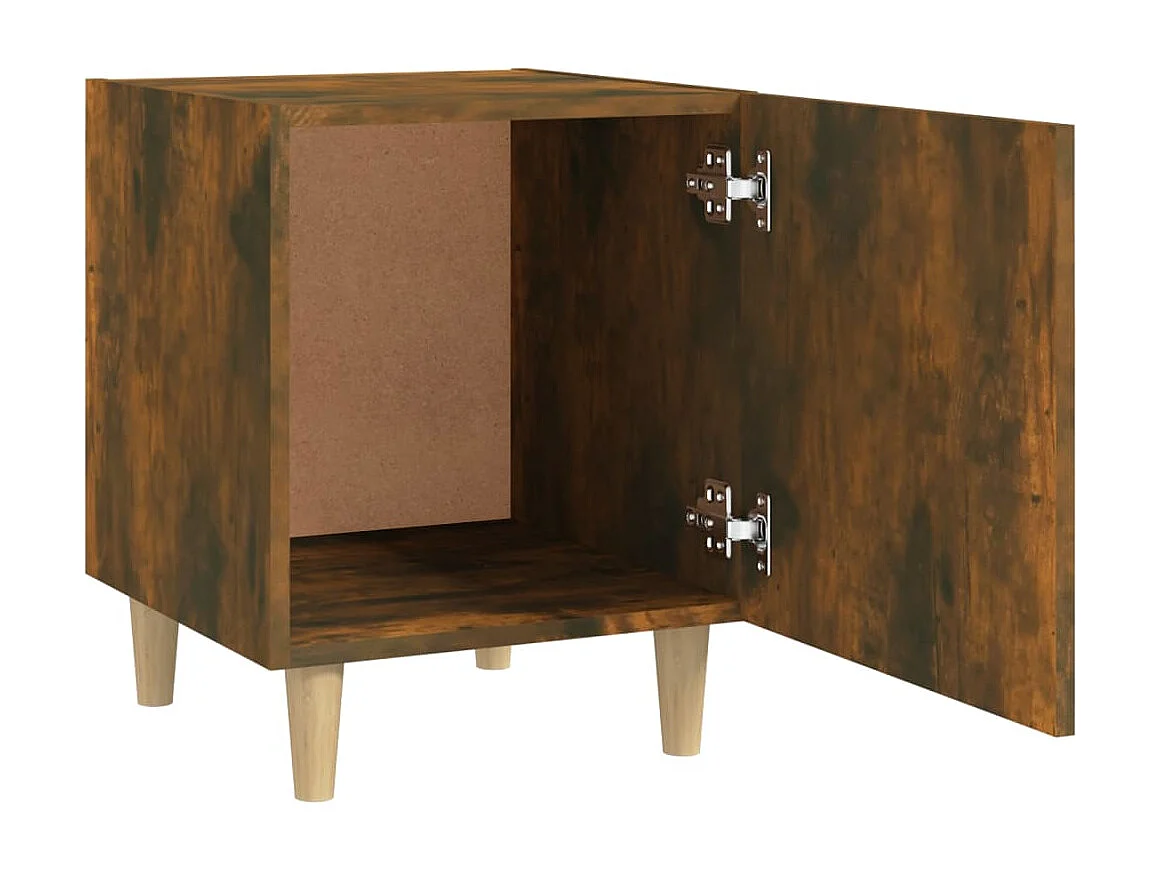 Nachttisch Nachtschrank Räuchereiche Holzwerkstoff -RN87293