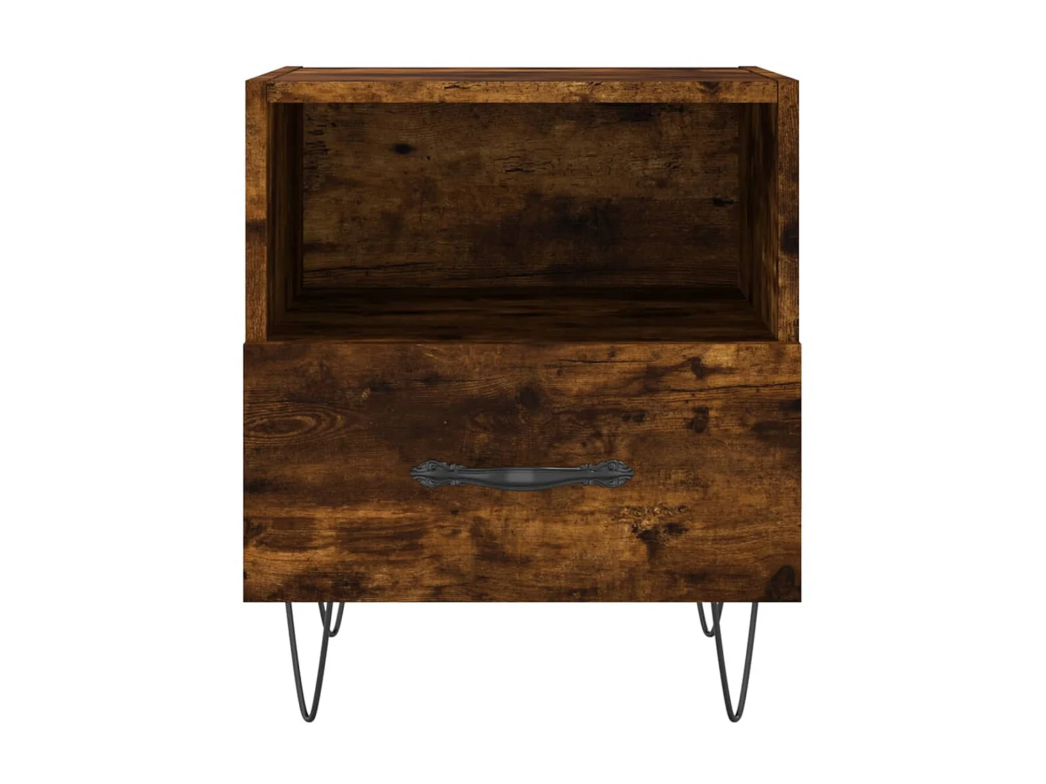 2er-Set Nachttische Nachtschrank Räuchereiche 40x35x47,5 cm Holzwerkstoff -RN38047