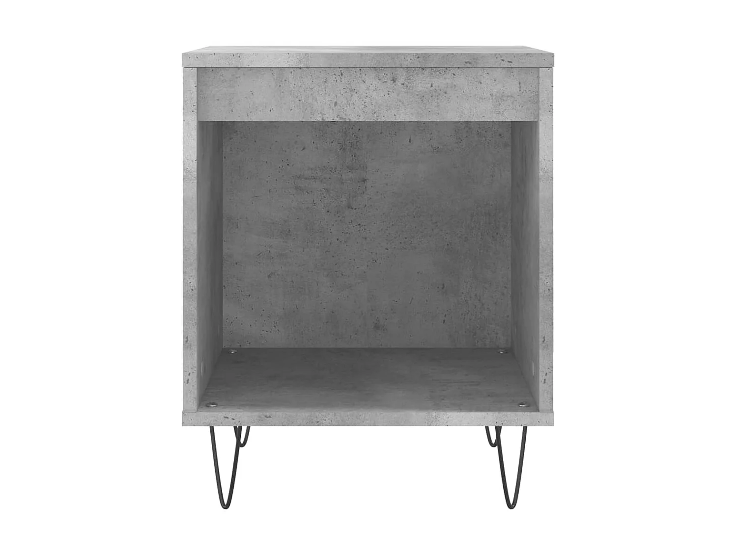 2er-Set Nachttische Nachtschrank Betongrau 40x35x50 cm Holzwerkstoff -RN18605