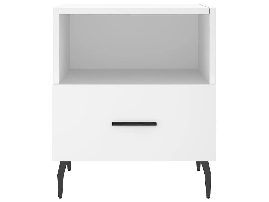 2er-Set Nachttische Nachtschrank Weiß 40x35x47,5 cm Holzwerkstoff -RN48510