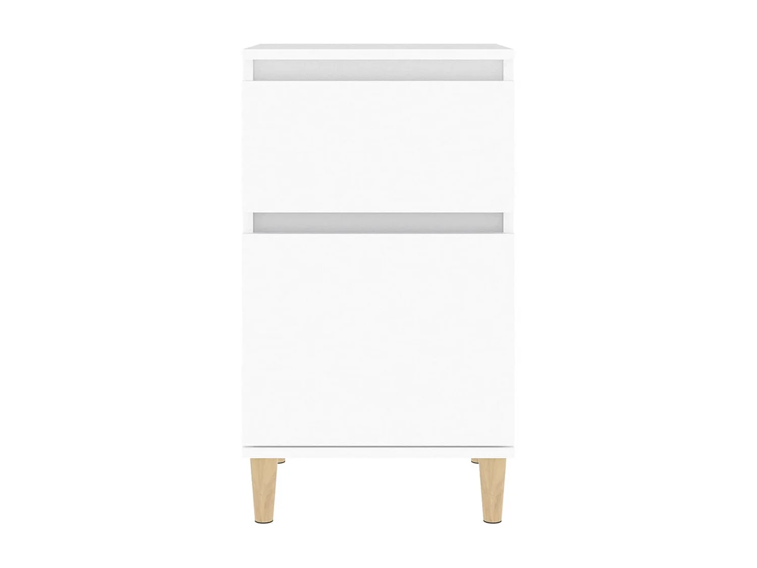 Nachttisch Nachtschrank Weiß 40x35x70 cm -RN19872