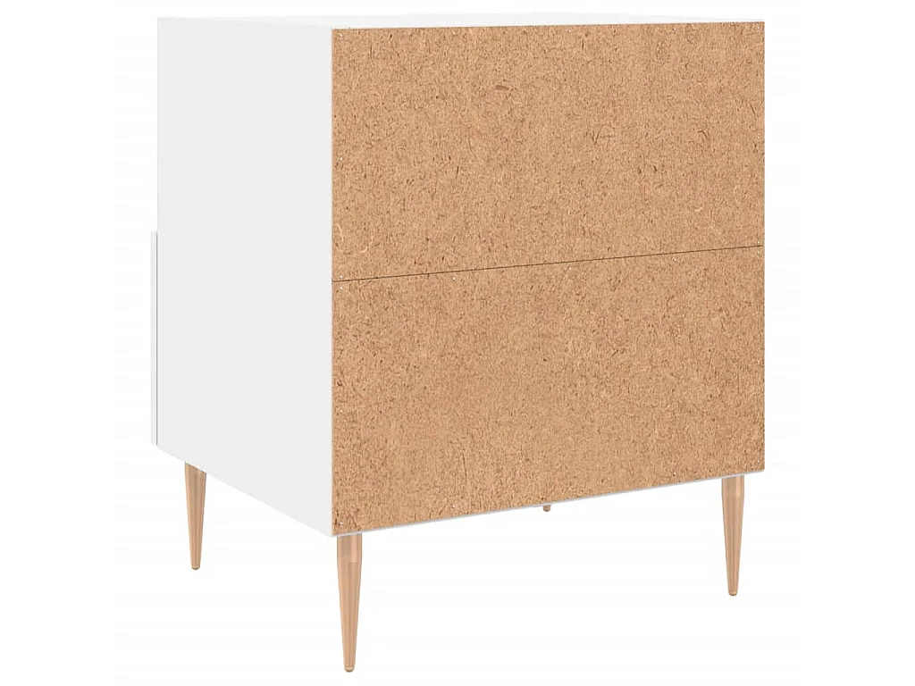 Nachttisch Nachtschrank Weiß 40x35x47,5 cm Holzwerkstoff -RN43145