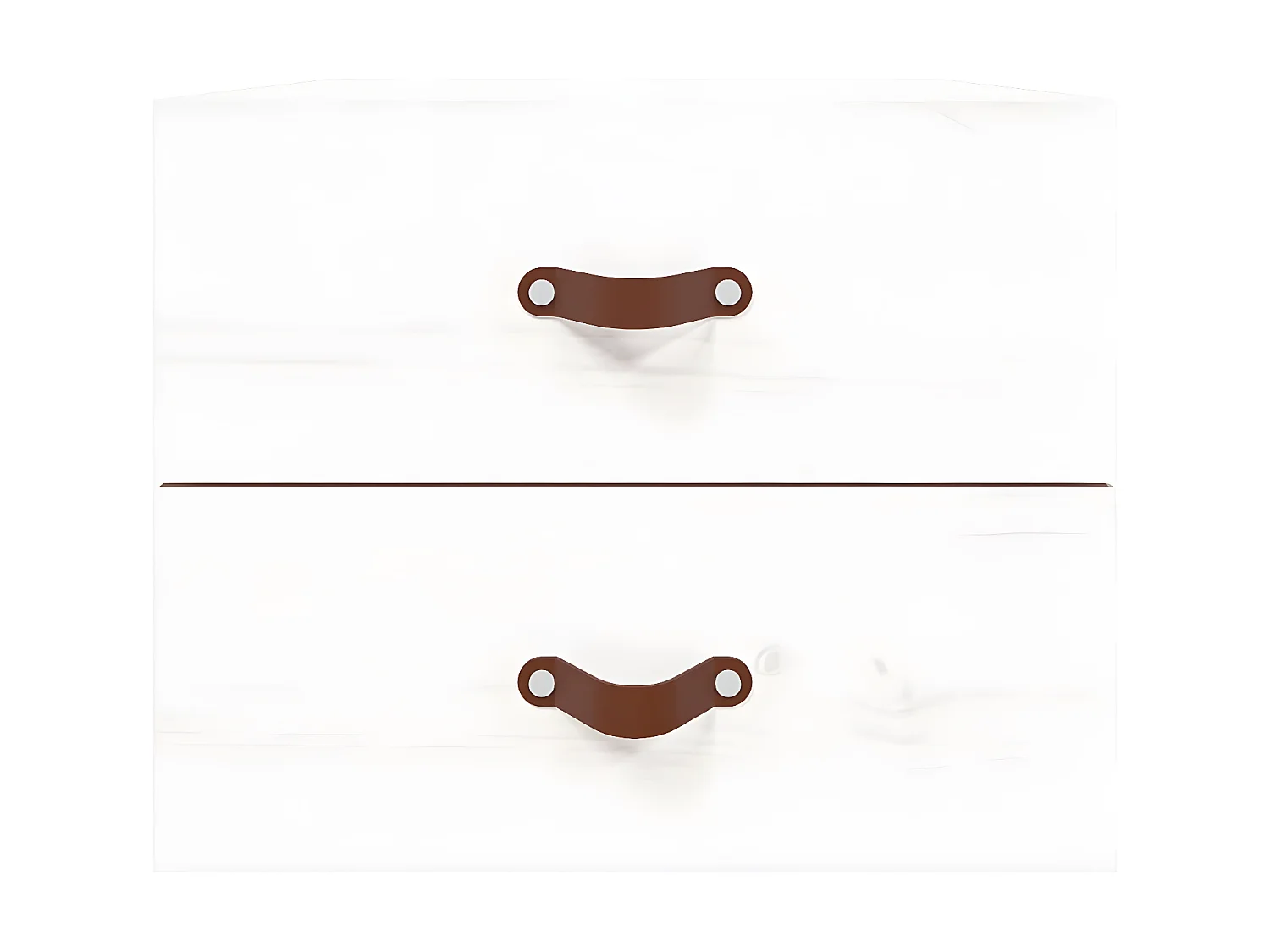 2er-Set Wand-Nachttische Nachtschrank Weiß 50x36x40 cm -RN32338