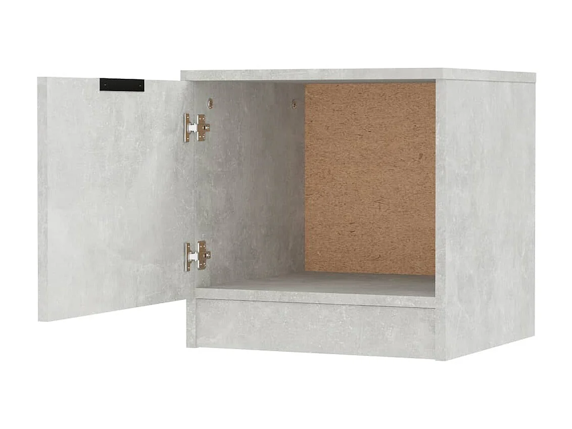 Nachttisch Betongrau Nachtschrank 40x39x40 cm -RN18038