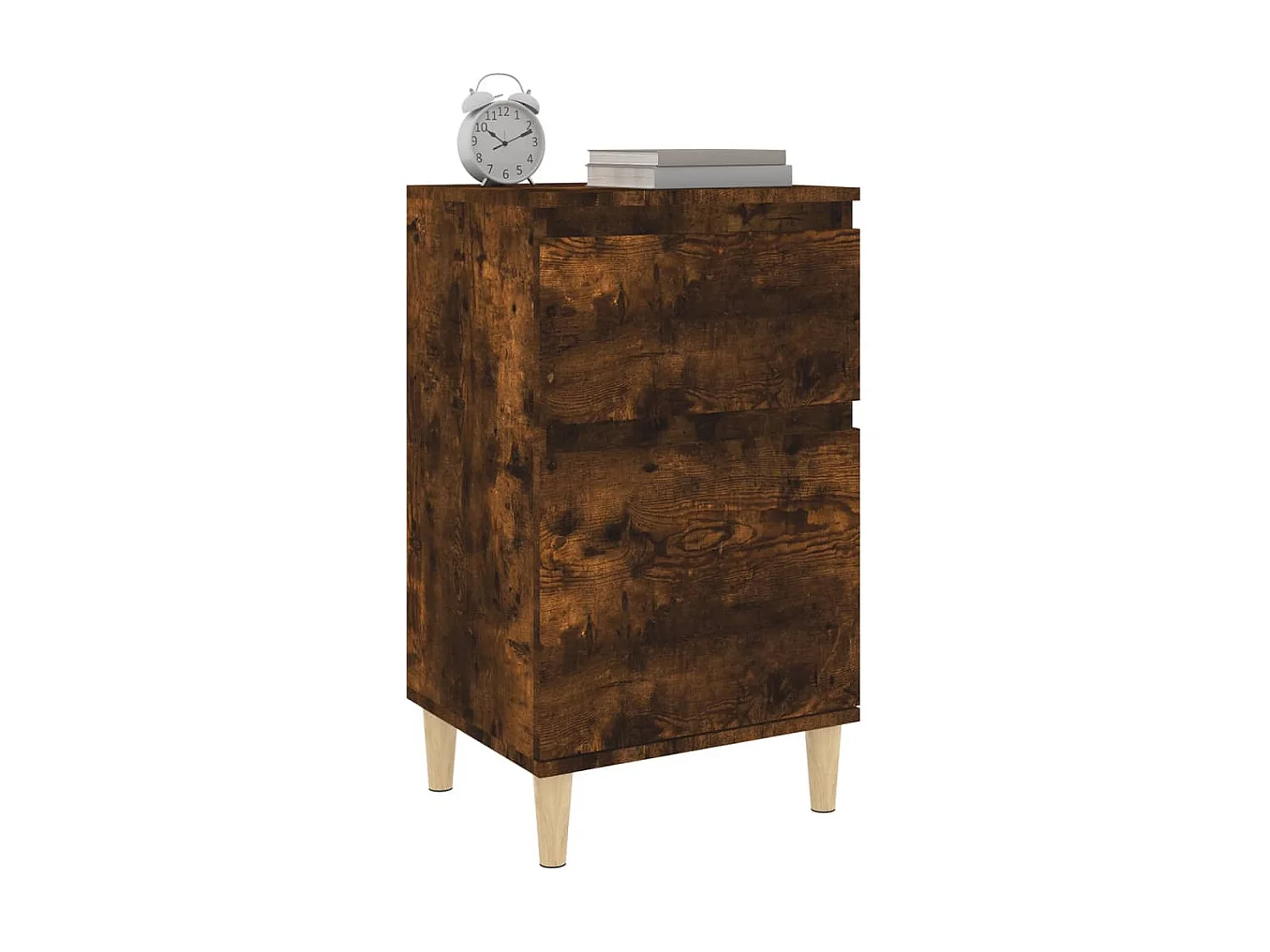 Nachttisch Nachtschrank Räuchereiche 40x35x70 cm -RN32223