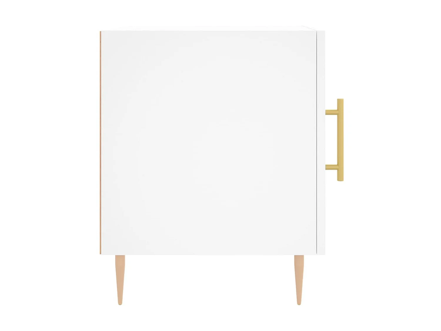 Nachttisch Nachtschrank Weiß 40x40x50 cm Holzwerkstoff -RN43679