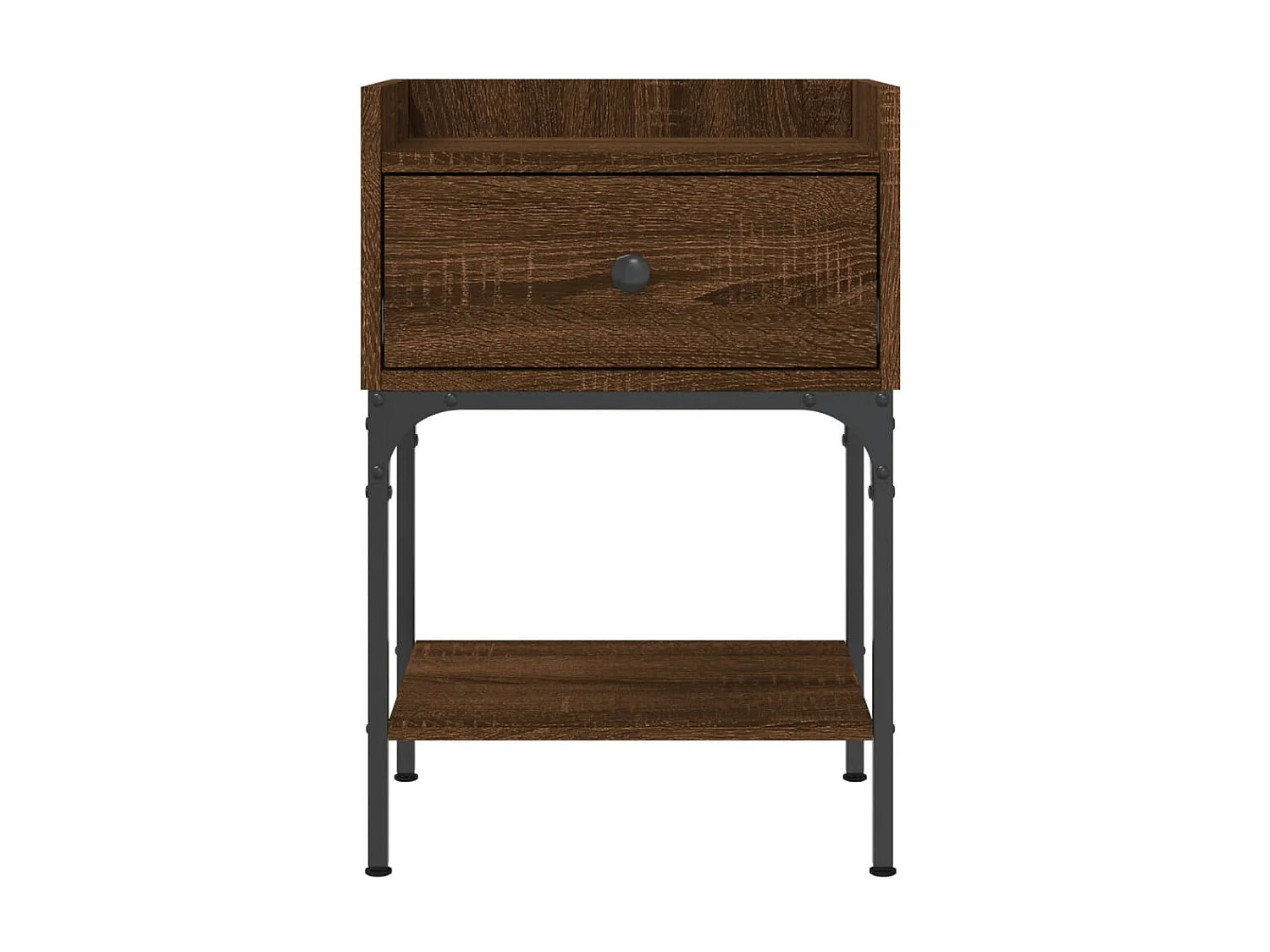 2er-Set Nachttische Nachtschrank Braun Eichen-Optik 40,5x31x60 Holzwerkstoff -RN39303