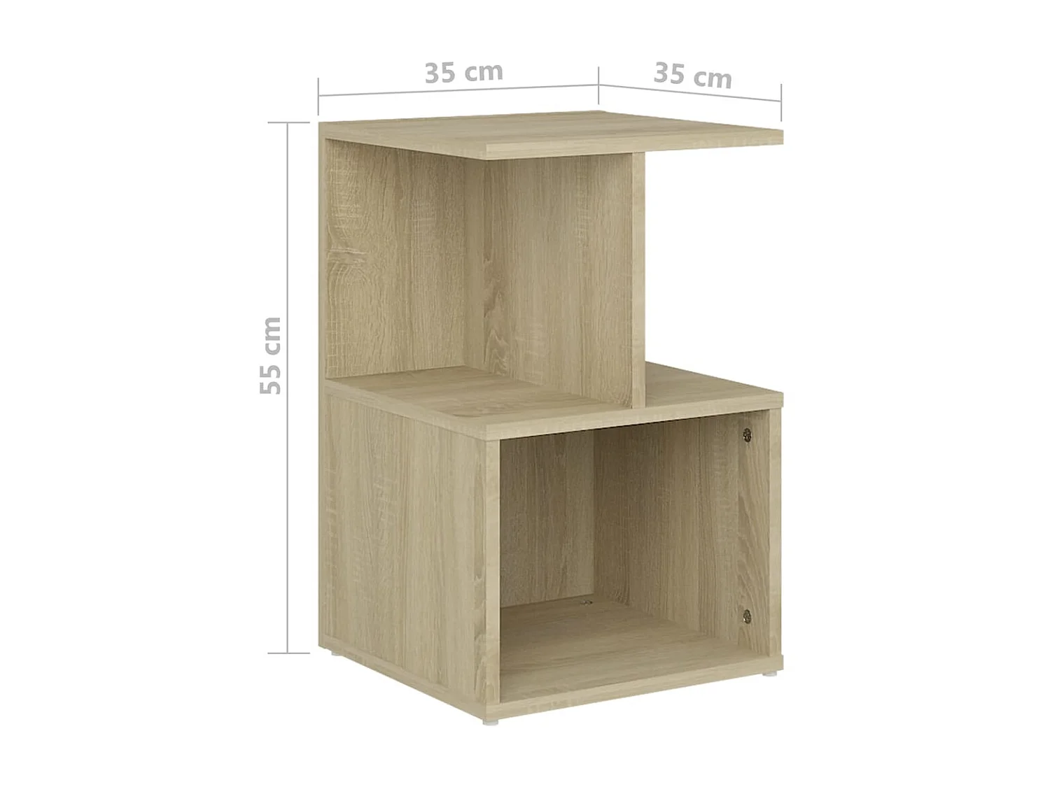 Nachttisch Nachtschrank Sonoma-Eiche 35x35x55 cm Holzwerkstoff -RN39024
