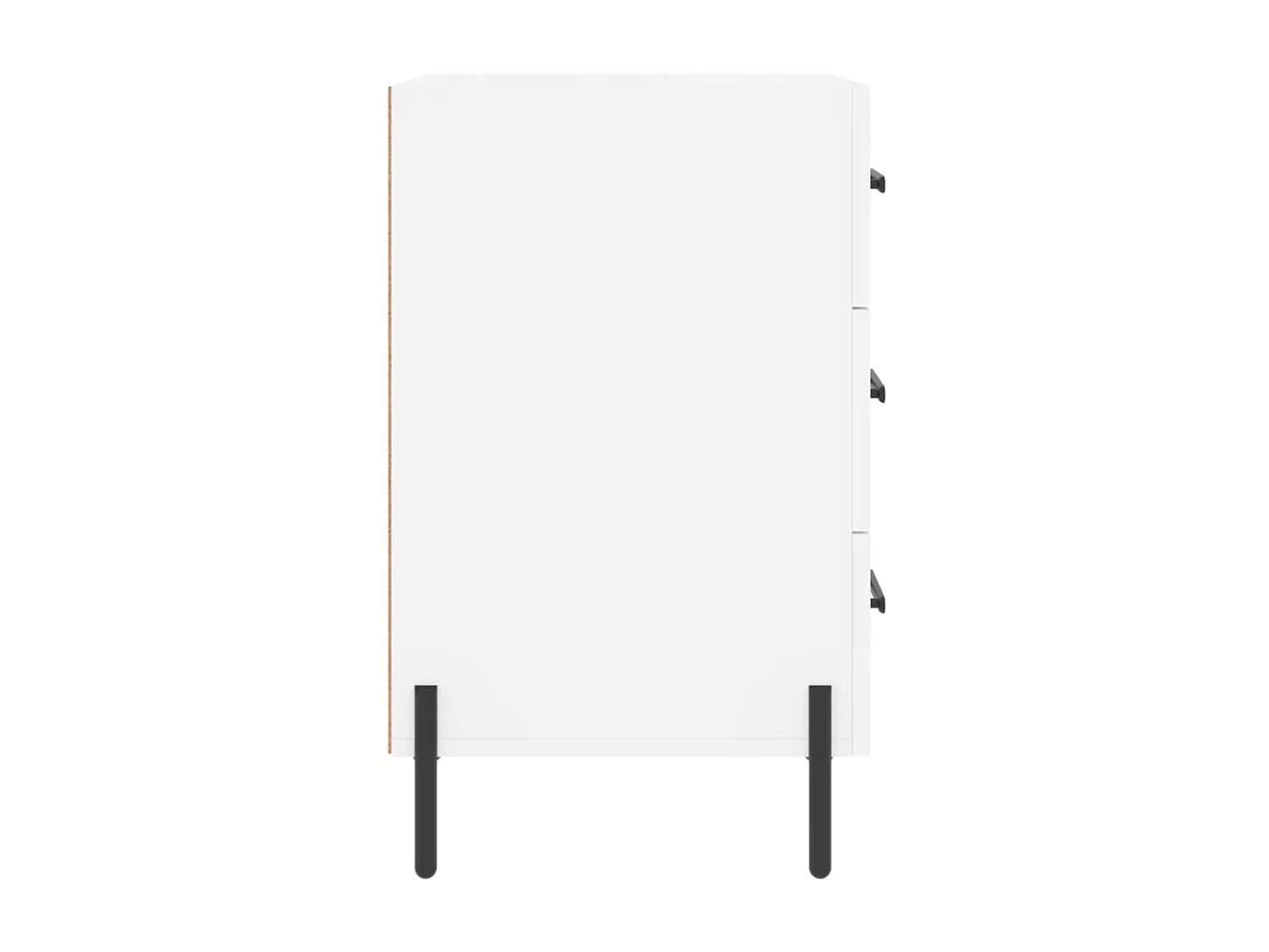 Nachttisch Nachtschrank Weiß 40x40x66 cm Holzwerkstoff -RN41024