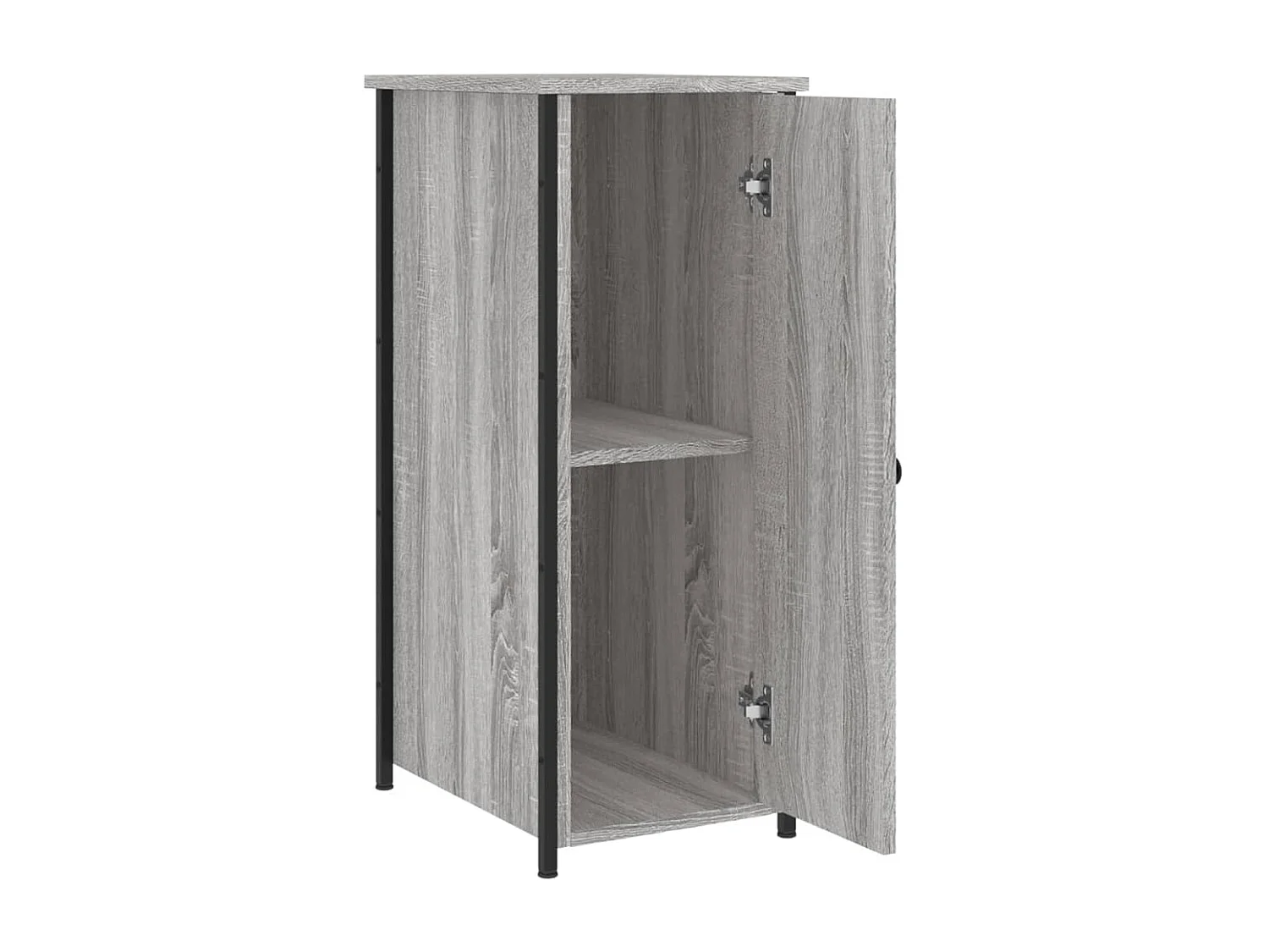 2er-Set Nachttische Nachtschrank Grau Sonoma 32x42x80 cm Holzwerkstoff -RN86565