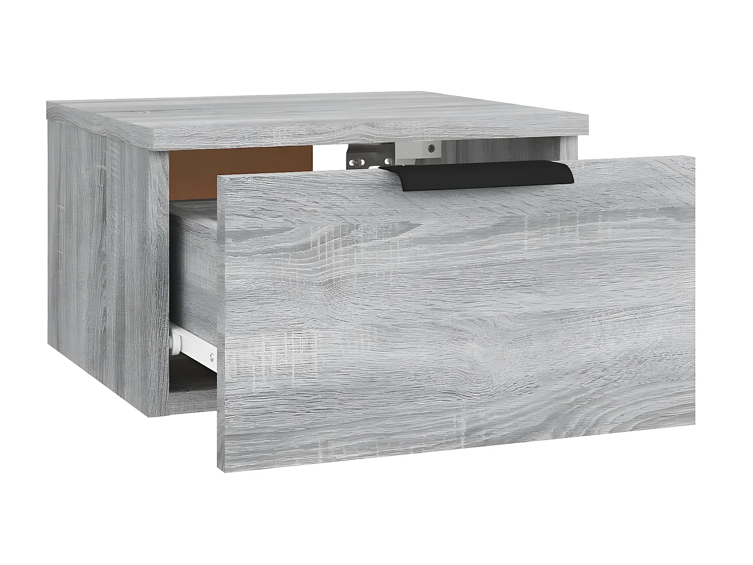 2er-Set Wand-Nachttische Nachtschrank Grau Sonoma 34x30x20 cm -RN92647