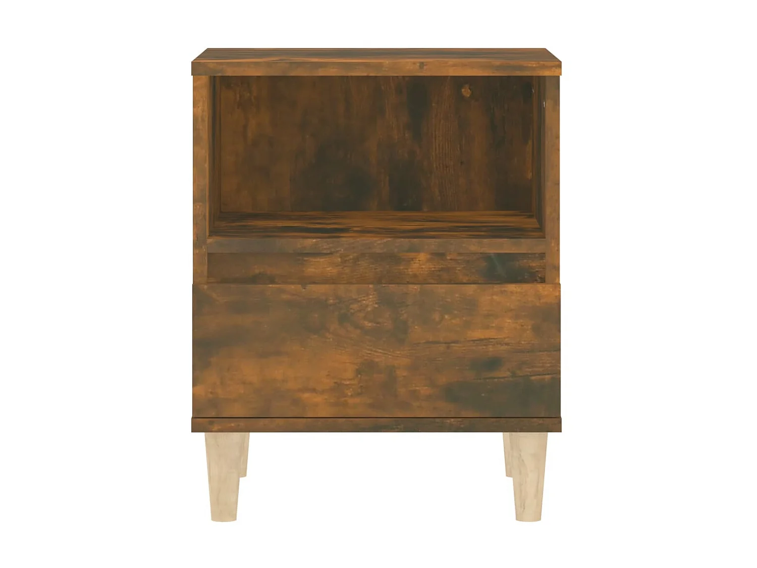 2er-Set Nachttische Nachtschrank Räuchereiche 40x35x50 cm -RN99725