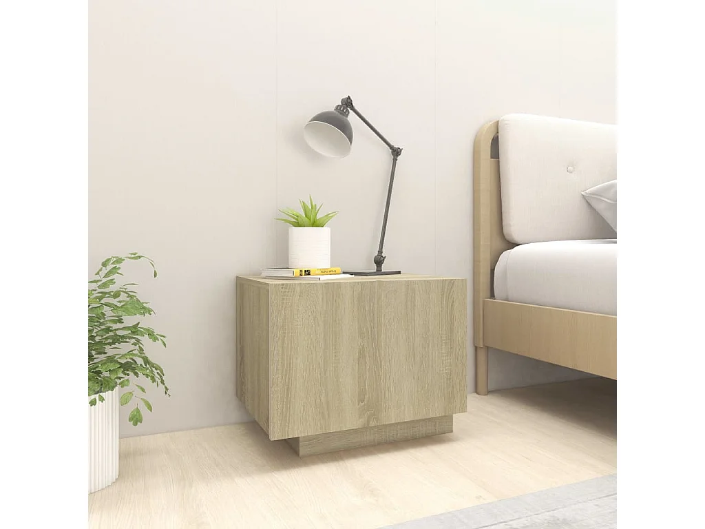 Nachttisch Nachtschrank Sonoma-Eiche 100x35x40 cm Holzwerkstoff -RN26213