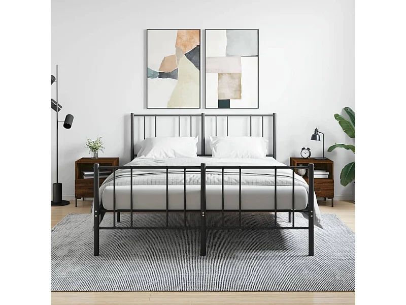 2er-Set Nachttische Nachtschrank Braun Eichen-Optik 40x35x47,5cm Holzwerkstoff -RN82898