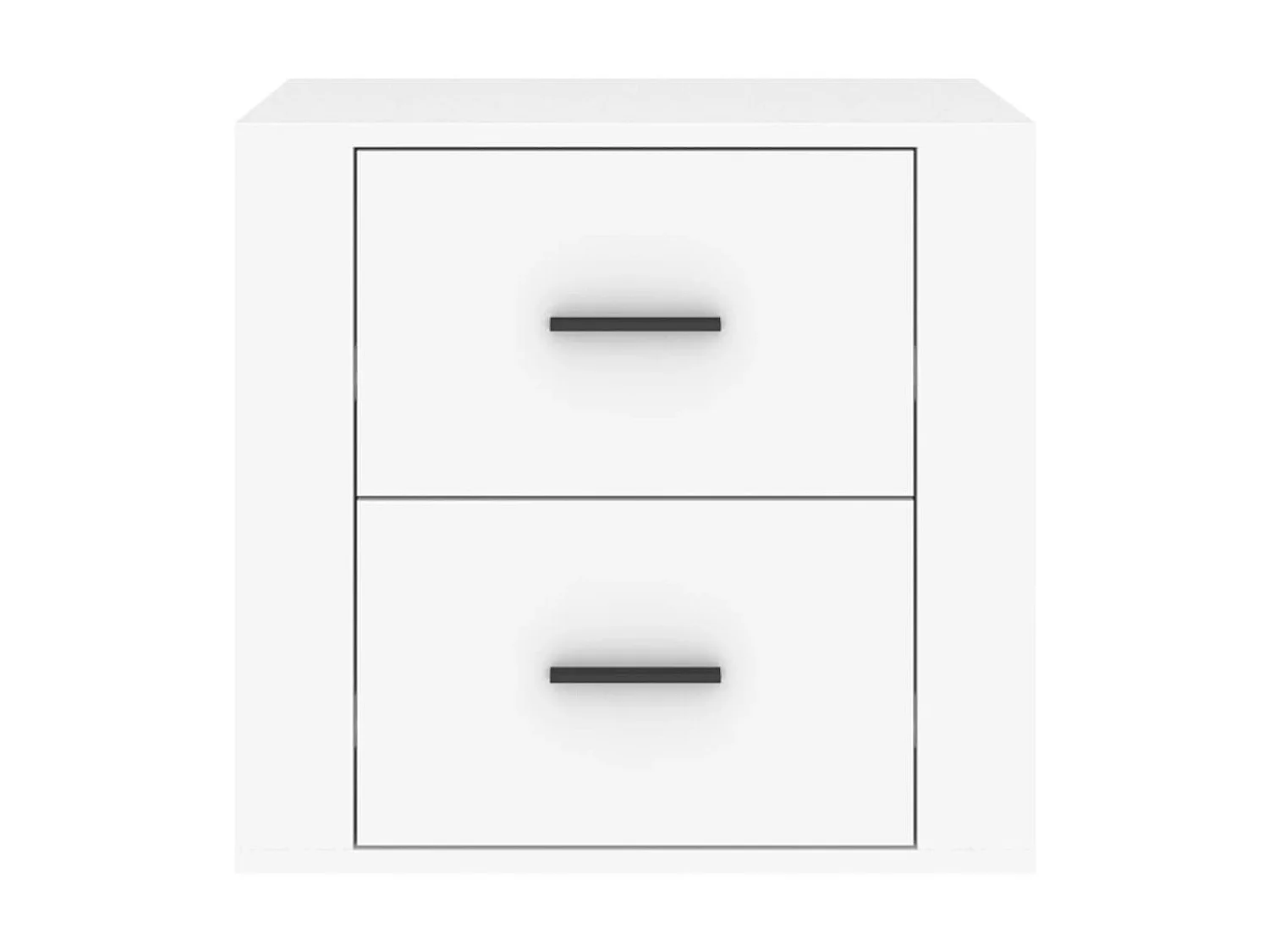 Nachttisch Nachtschrank Weiß 50x39x47 cm -RN16378