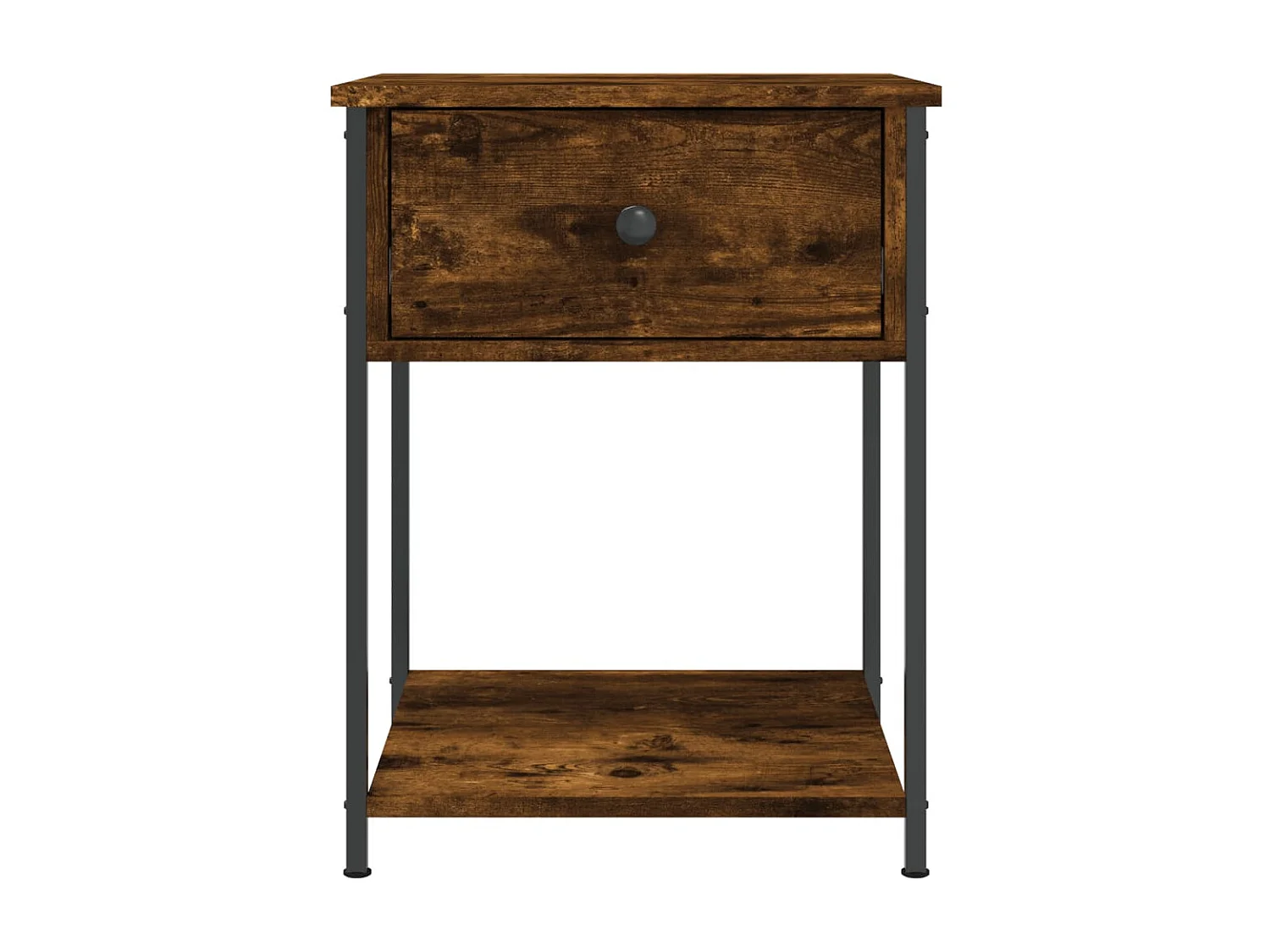 Nachttisch Nachtschrank Räuchereiche 44x45x58 cm Holzwerkstoff -RN93822