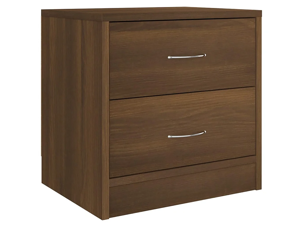 Nachttisch Nachtschrank Braun Eichen-Optik 40x30x40 cm Holzwerkstoff -RN97610