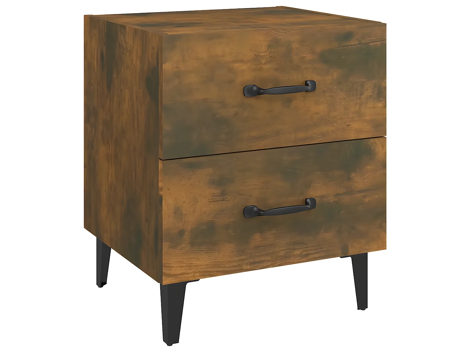 Nachttisch Nachtschrank Räuchereiche 40x35x47,5 cm -RN77811